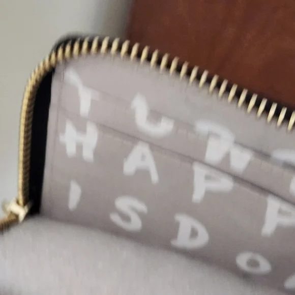 Aimee Kestenberg White Wallet with Gold Accents - Picture 2 of 8